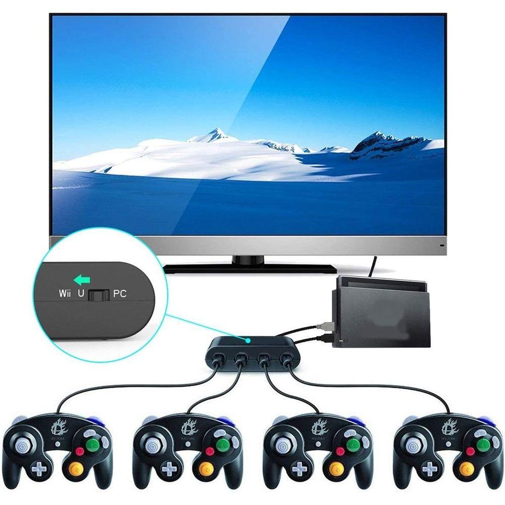 Games Plug and Play Home 4 Ports Converter for GameCube for Nintendo