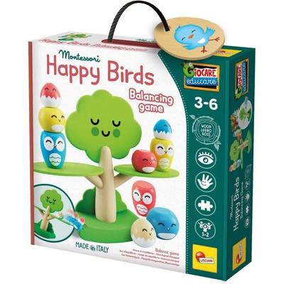 Boom Balanceren - Montessori Spel - MONTESSORI HOUT - Balansspel, Boom en Vogels