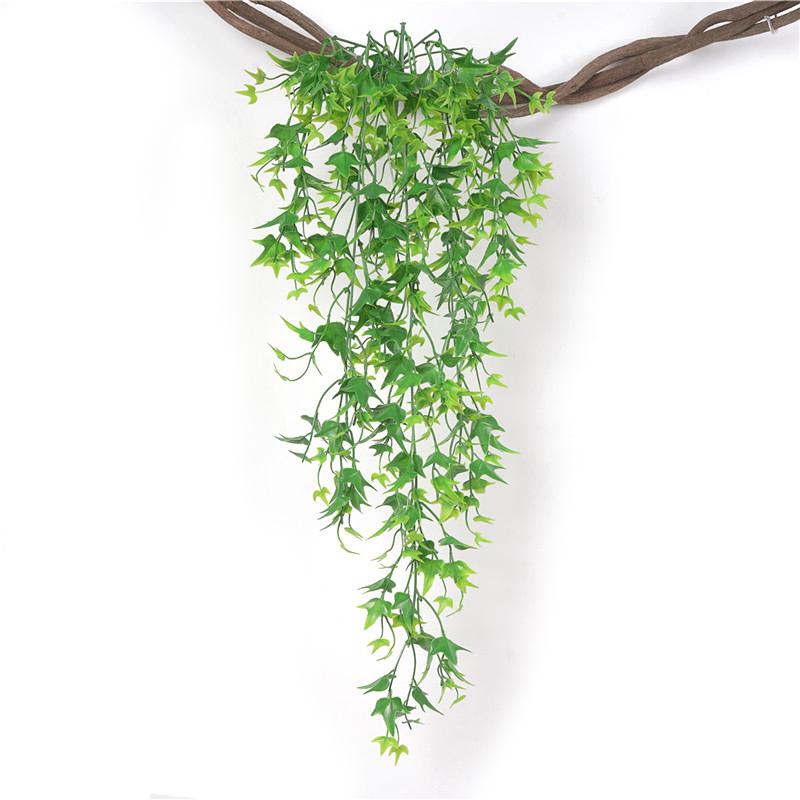 78Cm 1Bunch Autumn Green Dangling Groundnut Leaf Ivy Artificial Plants Home Festivals Party Decoration Vine Uv Protective Rattan