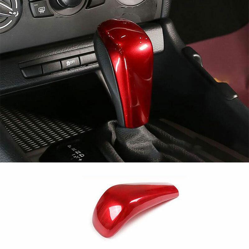 Fit For X1 E84 2010-2012 2013 Red ABS Gear Shift Knob Shifter Lever Trim 1PCS
