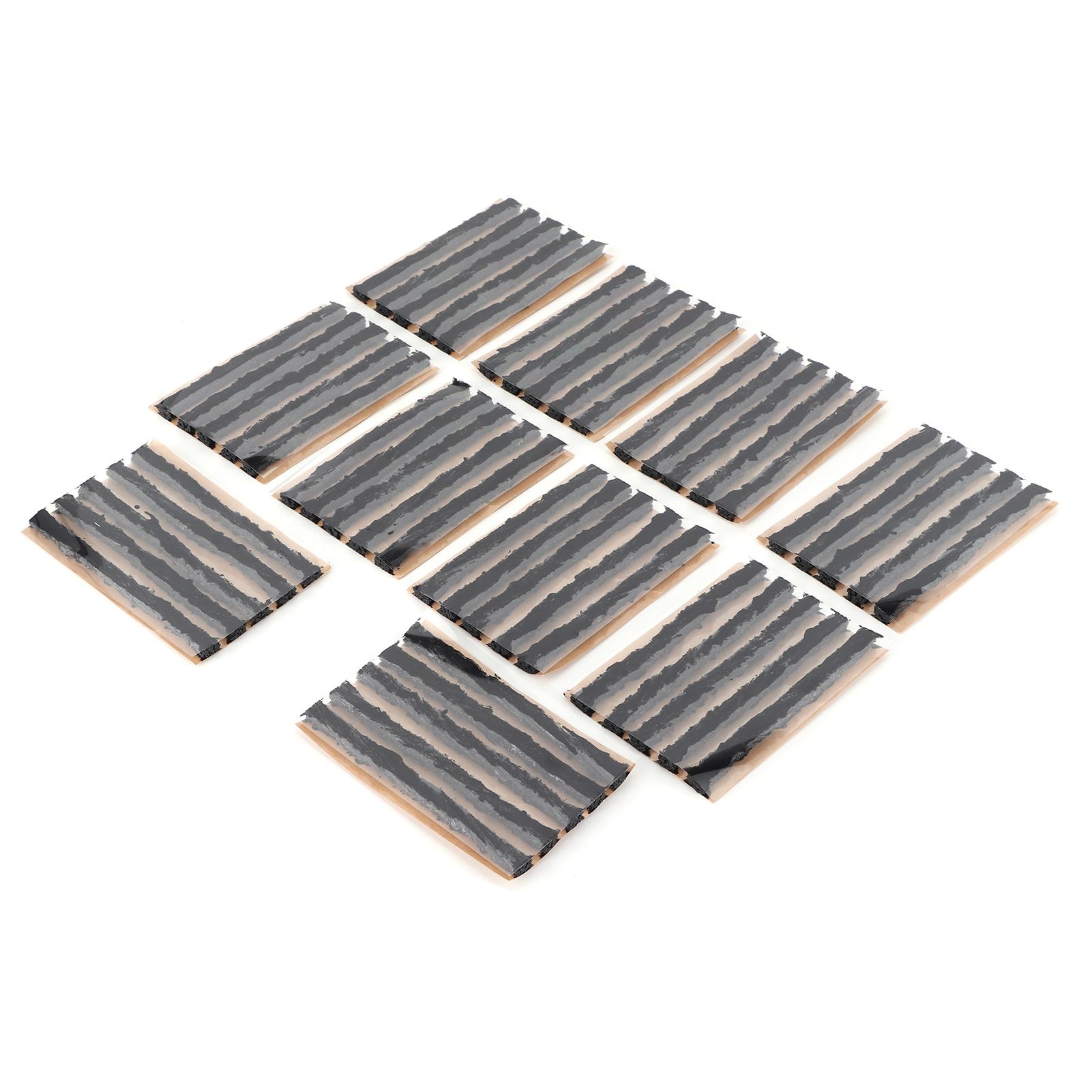 

50 шт. 100x6 мм заглушка для ремонта шин бескамерная шина резиновая уплотнительная полоса инструмент для ремонта проколов для автомобиля чёрный