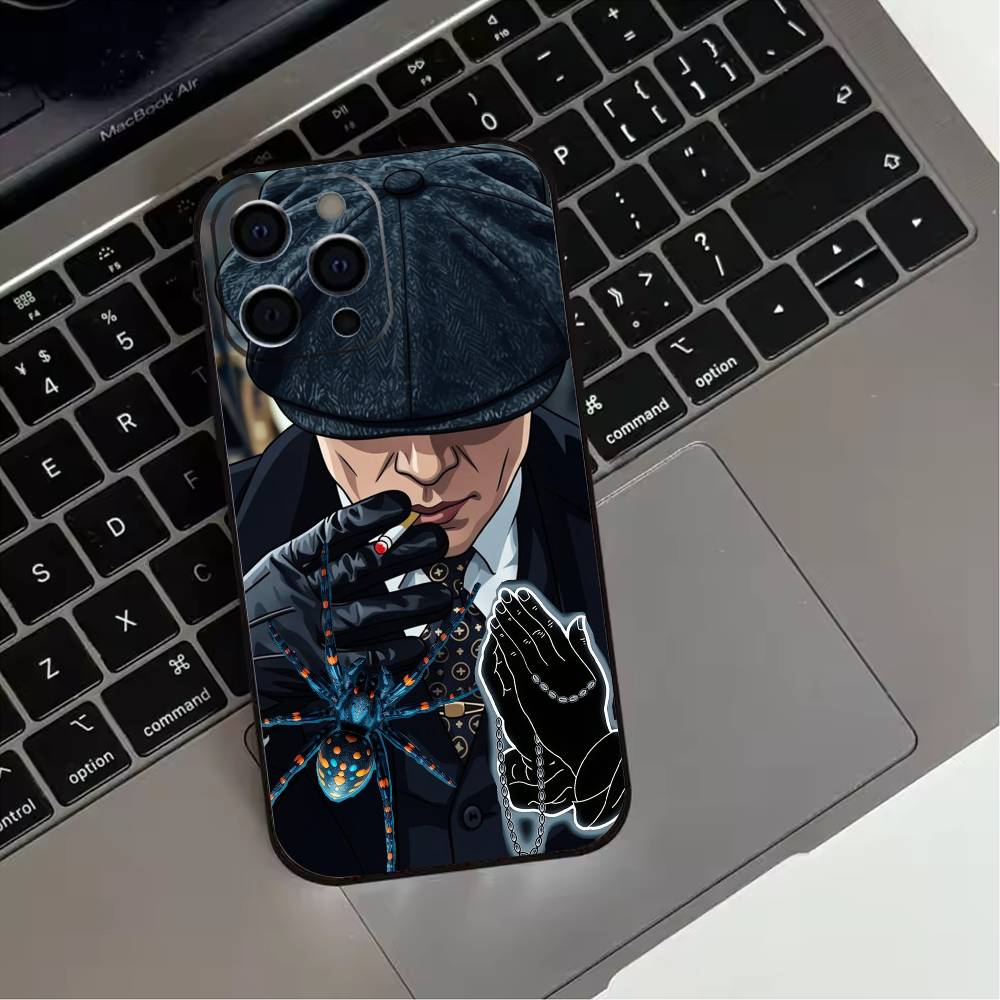 

TV P-Peaky B-Blinders Cool Phone Case For iPhone 17,16,15,14,13,12,11 Plus,Pro Max,XS,Soft Silicone Black Cover iPhone12