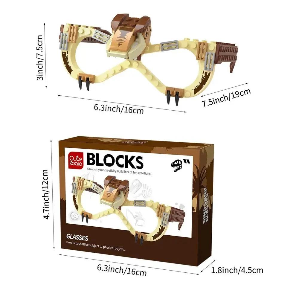 

Креативные строительные блоки Очки Рамка для основания Детские игрушки своими руками Очки Кирпичи Рождественский подарок Аксессуары для вечеринок Украшения