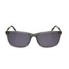 Herren S Graue Rechteckige Sonnenbrille hekS1235 1