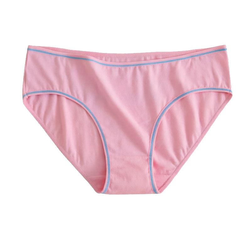 Female Spring and Summer Pure Cotton English Letter Print Low Waist Briefs