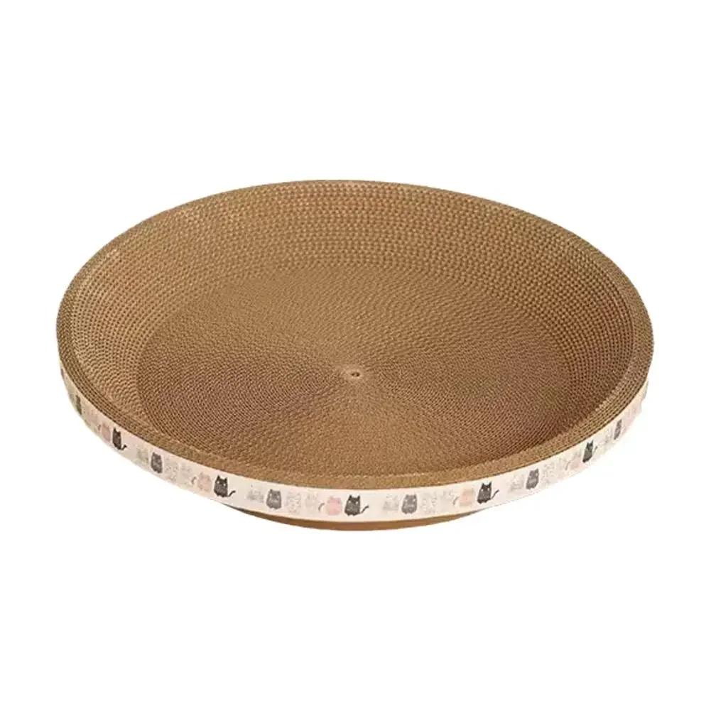 Corrugated Cat Scratcher Cat Scrapers Round Oval Grinding Claw Toys for Cats Wear-Resistant Cat Bed Nest Cat Accessories