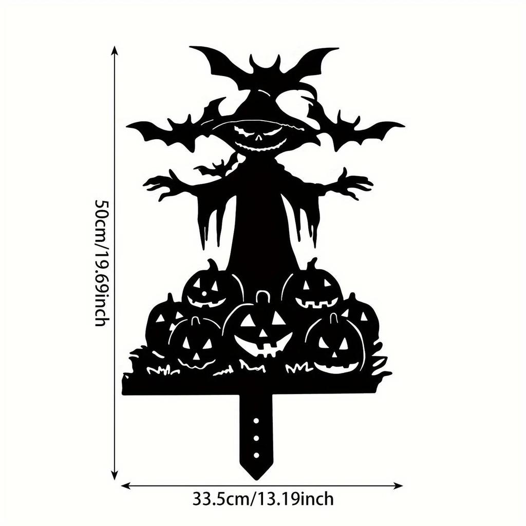 Cross Metal Ground Insert Sign for Garden Decoration