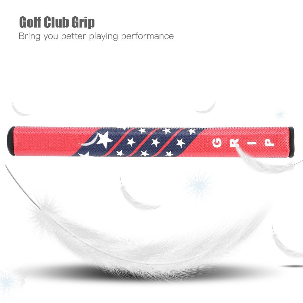 Anti Skid PU Covered Comfortable Golf Club Putter Grip Replacement Accessory(Red)
