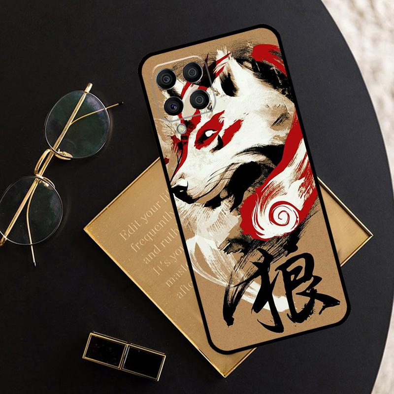 Japanese Style Anime Fox For Samsung Galaxy M11 M21 M31 M12 M13 M14 M15 M35 M55 M34 M54 M33 M53 M32 M52 M06 M16 Case