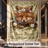 Wolf Fox (234) Theme Custom Tapestry Personalized Custom Name Text Wall Hanging Tapestry Home Decor Background Cloth