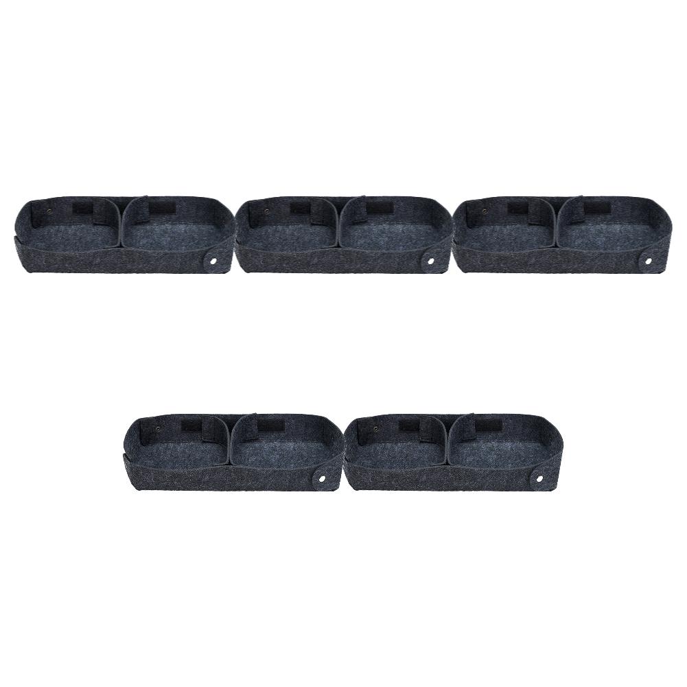 5-1PCS Partition Toolbox Liner Felt Toolbox Insert Organizer Anti-Slip Soft Felt Toolbox Inner Divider for Y350 Iron Tool Box