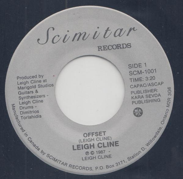 7inch Record LEIGH CLINE  Offset  Trabzon Revisited SCM1001 Scimitar Record 1987 Canada Dance  Electronica Used