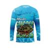 Men's Round Neck Long Sleeves Full Body Fish Pattern Moisture Absorption Quick-Drying Fishing Hiking Bicycles Sports 3D T-Shirts