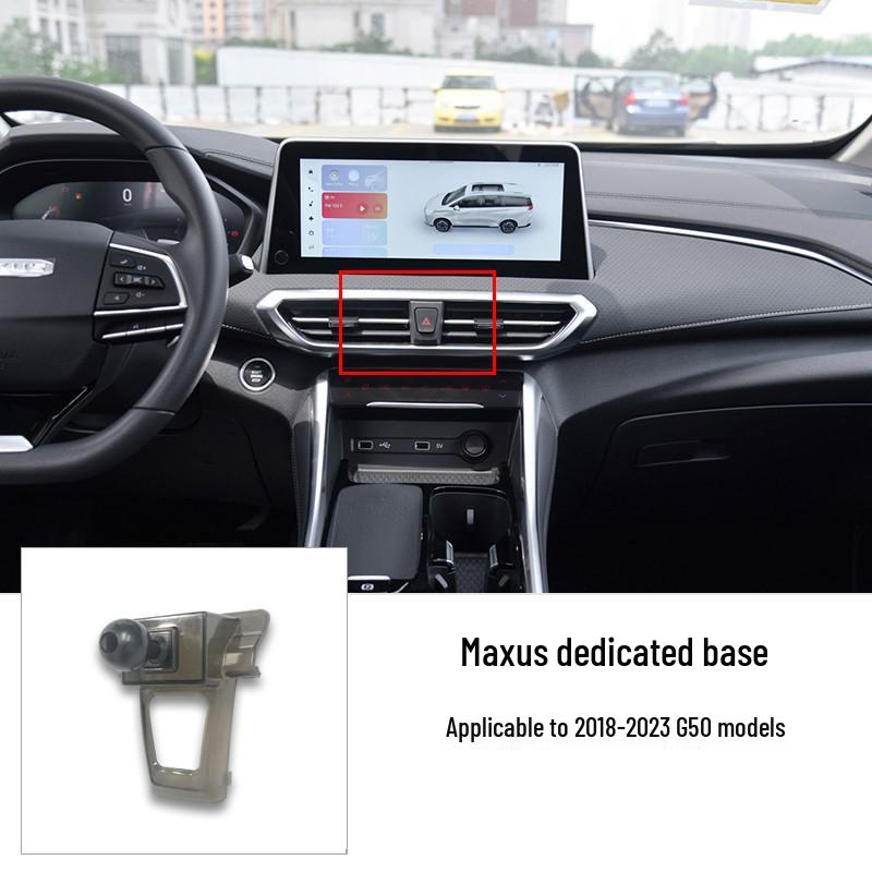 Snap-On Car Mount: Compatible with Maxus G10 and G50, this dedicated vehicle bracket base ensures secure mounting.