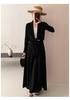 Women's Premium 100% Wool Knit Draped Cardigan - Simple, Versatile, High-Waisted, Short, Tie-Up, Lightweight Outerwear