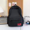 Schoolbag Simple letters Fresh large capacity backpack Lightweight versatile Junior high school students Campus students Commuter to class School bag