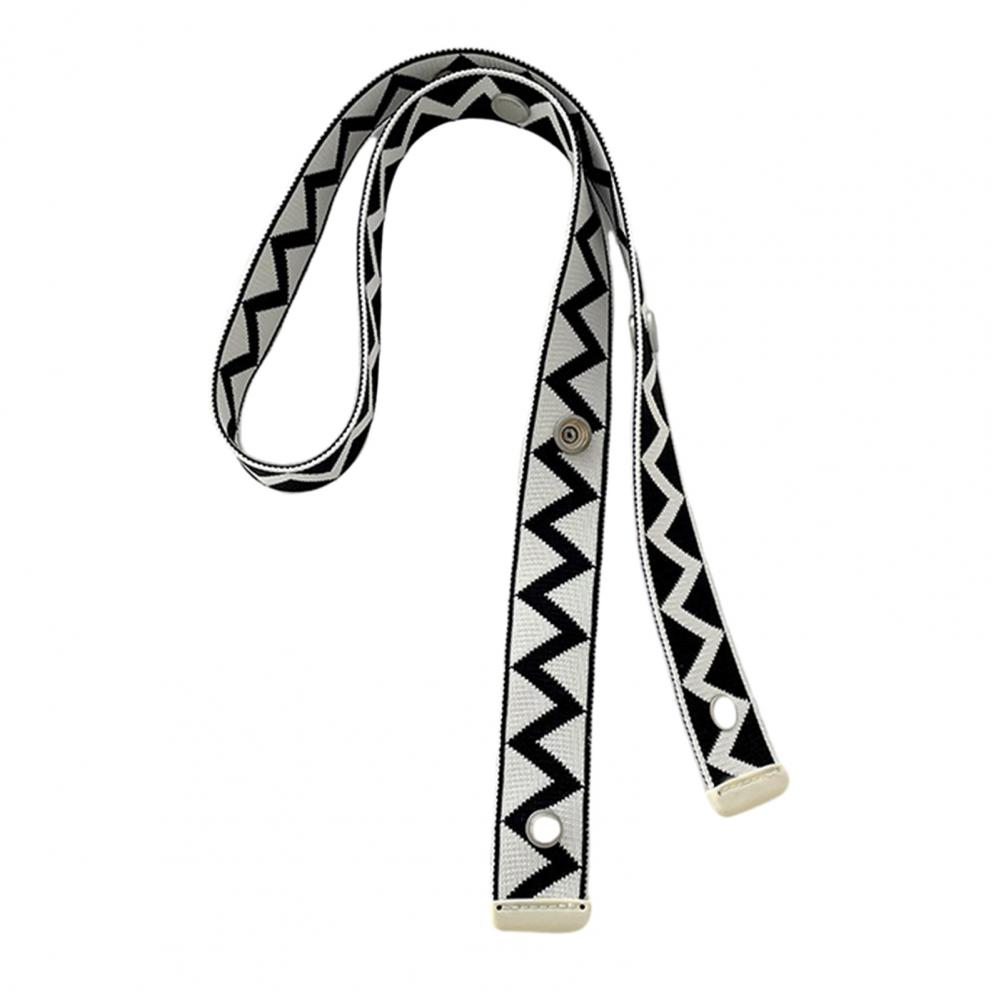 Shoulder Bag Strap Geometric Print Contrast Color Great Tenacity Great Load Bearings Handbag Strap Crossbody Bag Accessories