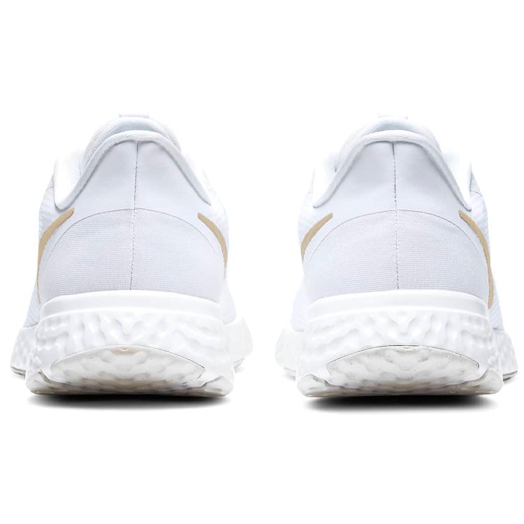 Nike Revolution 5 White / Gold Women's (Unisex) Running Shoes BQ3207 108