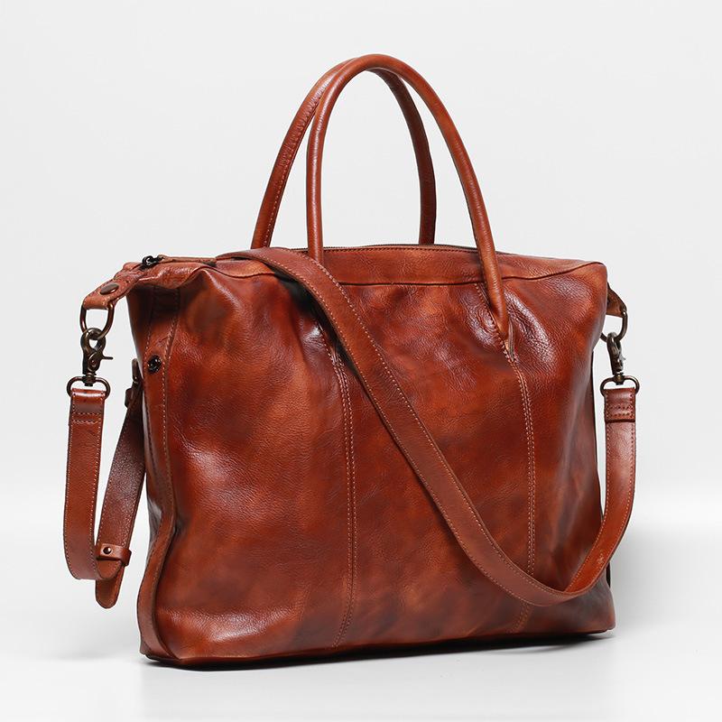 

Портативный мужской портфель из натуральной кожи, высококачественная компьютерная сумка, высококачественная сумка через плечо на одно плечо One Size коричневый