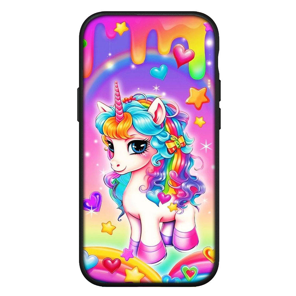 

для iPhone 16 15 X XR Samsung Galaxy S24 S23 Plus Xiaomi Redmi Note 13 12 11 Pro Max 10 14 OPPO Huawei чехол Unicorn Horse Rainbow Cartoon Phone Case for Samsung Galaxy A05 ceil