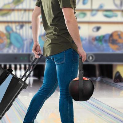 Bowlingová síťovaná taška Jedna taška na bowlingovou kouli se zesíleným uchem Černá taška na nošení bowlingové koule pro trénink v tělocvičně