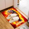 1PC Custom Name Sugar Skull Artwork Theme Floor Mat Ideal for Living Room, Game Rooms, Office, Bedroom, Floor Mat Playful Design
