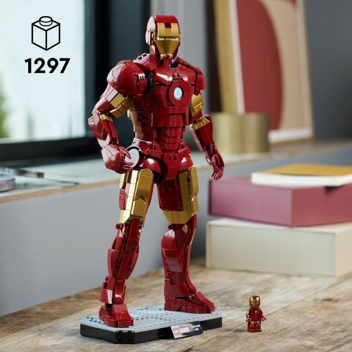 LEGO Marvel 76344 Iron Man Mark 3 Édition Collector - Set de Construction pour Adulte