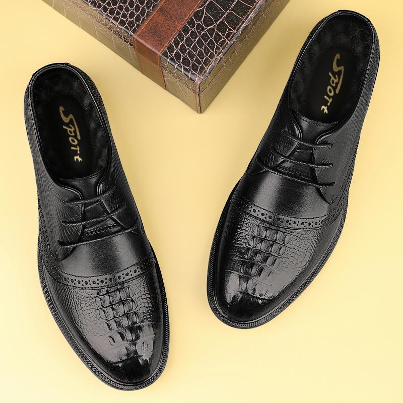 Unisex Lace Up Leather Shoes Dress Shoes Smart Casual Walking Office Commuting and Travel Everyday Formal Style Sizes 38-44
