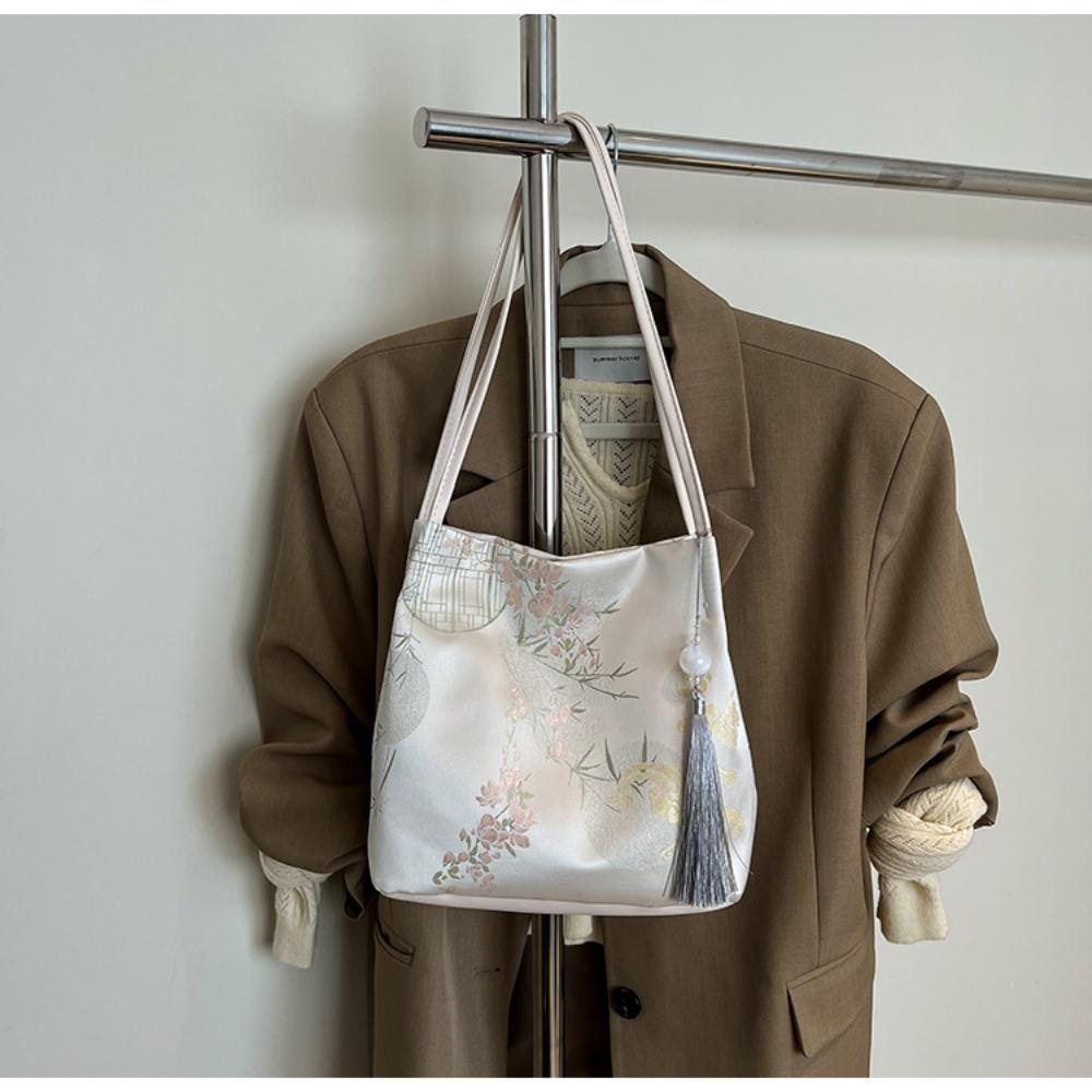 Chinese Bag Exquisite Single Shoulder Bag Female Handbag Delicate Embroidered Bag For Casual Outings Work Evening Out