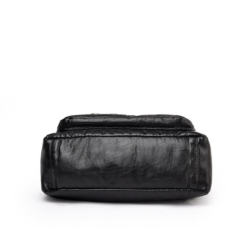 Large Capacity Multi-layer Women's Bag Middle-aged Mother's Bag Soft Leather Crossbody Bag