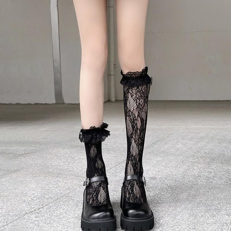 Lolita Lace JK Stockings Socks Female Girls Long Uniform Knee Socks Student Cute JK Stocking Socks