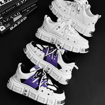 Shoes New Men's Shoes Niche Design Bread Shoes Men's Casual Punk Wind Skateboard Shoes Large Size Board Shoes Men