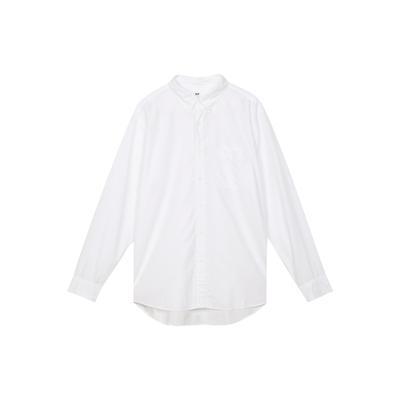 Plain Minimalist Long Sleeve Shirt Men Shirts White 450260-00