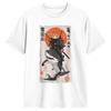 Ukiyoe Art Japanese Cat Riding T Shirt Unisex Pure Cotton Fashion Male Tshirts O Collar Tee Shirt Short Sleeve Clothing Present