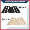 6 Pcs Door Pillar Window Trim  for Honda HRV -2024 Black New