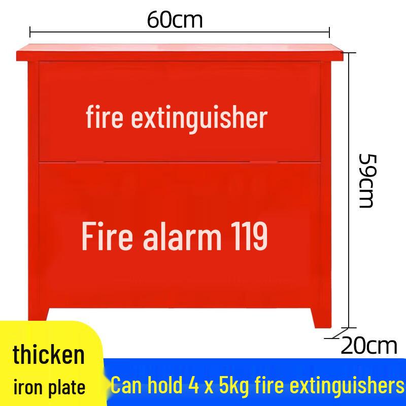 Shao an Stainless Steel Fire Extinguisher Cabinet 4-Pack (for 5kg extinguishers)