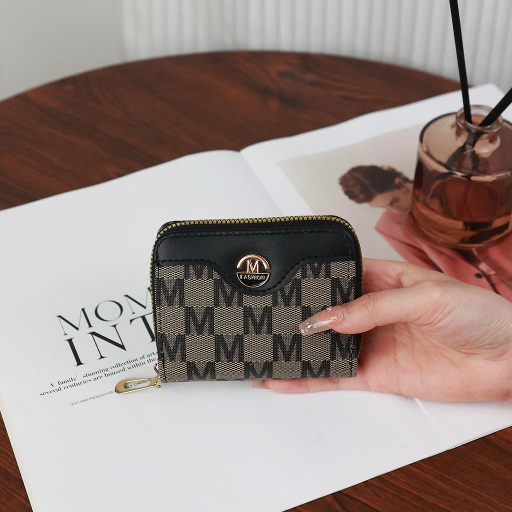 Simple Stylish Coin Purse New Popular European American Wallets New Zipper Card Holder Lightweight High-quality Pu Women's Bags