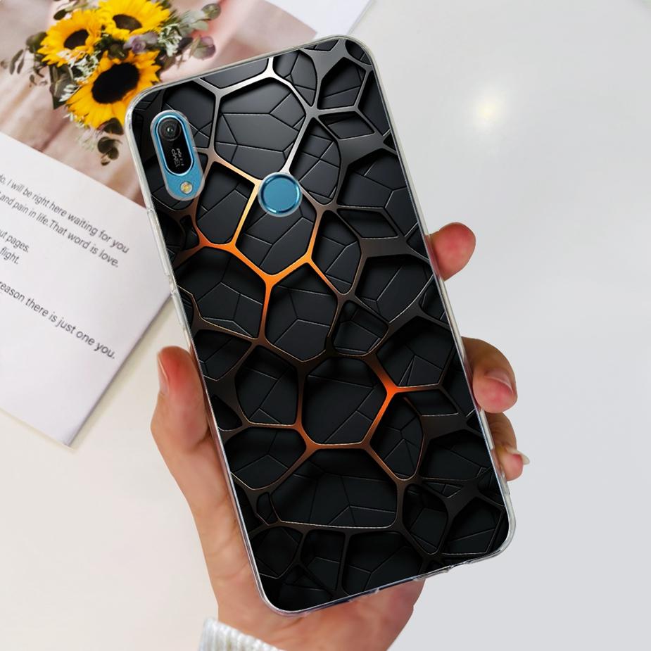 For Huawei Y6 2019 Case Y6 Prime 2019 Fashion Painted Cover Clear Silicone Phone Case For Huawei Y6s 2019 Y6 Pro 2019 Soft Shell