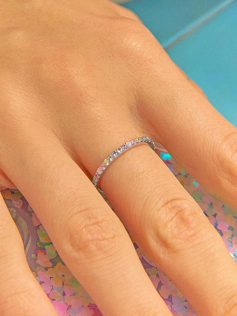 Postlude [Silver] Rainbow Cu Ring (2 Color)
