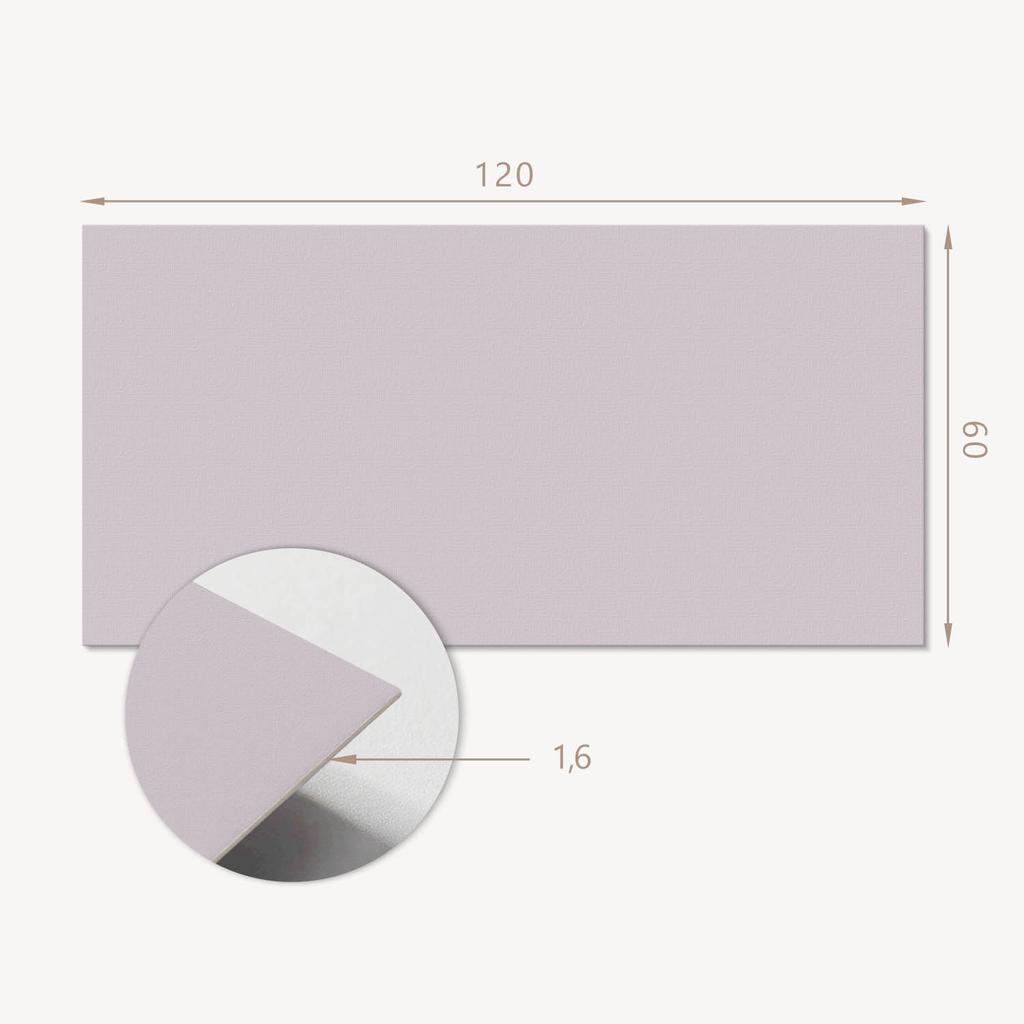 Decorative Self-Adhesive Vinyl Panel - For Hallway 120x60 cm Light Purple Color