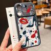 Fashion Lips Heels Print Case For iPhone 17 Pro Max For iPhone 16 15 14 13 Pro Max Luxury Hybrid TPU+PC Clear Back Hard Cover