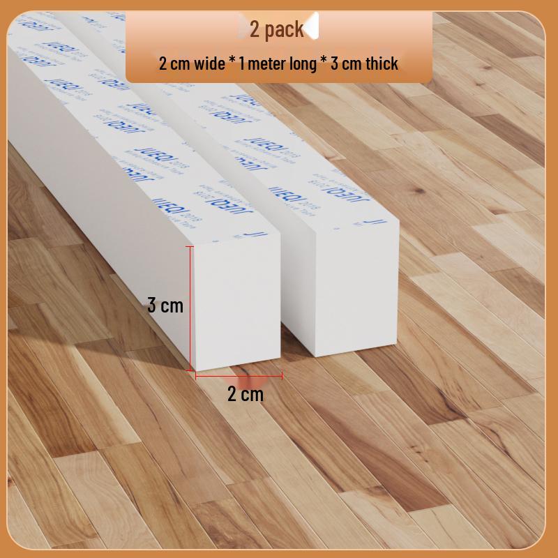 Samoprzylepny biały pasek z gumy piankowej: Uszczelka do drzwi i okien, amortyzująca, dźwiękoszczelna, podkładka antykolizyjna do urządzeń mechanicznych.