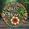 Vintage Metal Poster Bless This Home Retro Sign 8x8 Inch Tin Sign for Kitchen Bar Wall Decor