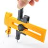 TARATI Circle Cutter, Paper Compass Cutter, Adjustable Plastic Circle Cutter with Graduations, Adjustable Diameter, Compact, Student Stationery, DIY C