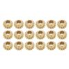 18Pcs String Tuning Peg Gear Metal Guitar Hex Hole Gears Strings Accessory for Tunings 1: 15Gold