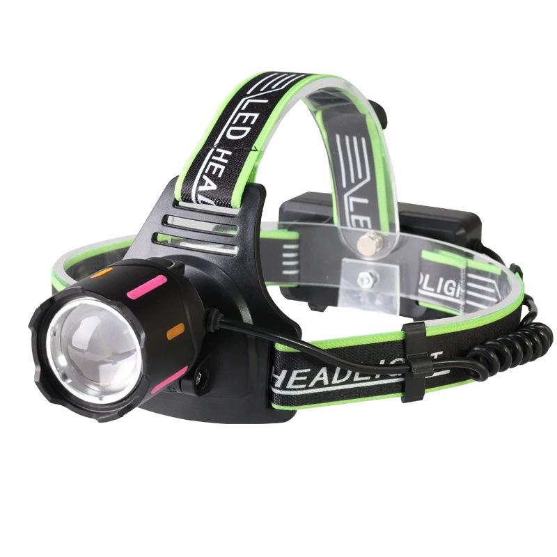 Dual-Light LED Laser Cannon Rechargeable Headlamp - Super Bright, Long Battery Life, Ideal for Night Fishing