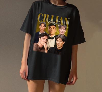 CILLIAN MURPHY Kolekcja Postaci Koszulka z Nadrukiem Damska i Unisex Gwiazda Filmowa Motyw Top WiosnaLato Krótki Rękaw Koszulka Unisex