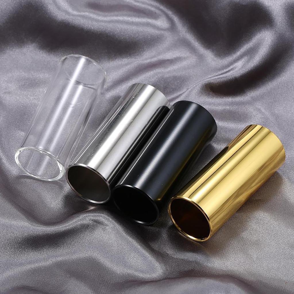 Metal Guitar Slides for Electric Guitar Bass Stringed Instruments Stainless Steel Guitar Slide Finger and Knuckle Slide