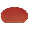 J-kitchens Tray, 3-inch, Half-Moon Shape, Wine-Grained Rim, Dry Lacquer, Made In Japan