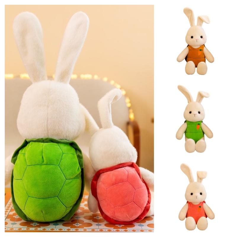 Longhaired Turtle Cartoon Rabbit Plush Toy Stuffed Animal Doll  Kid Girl Gift